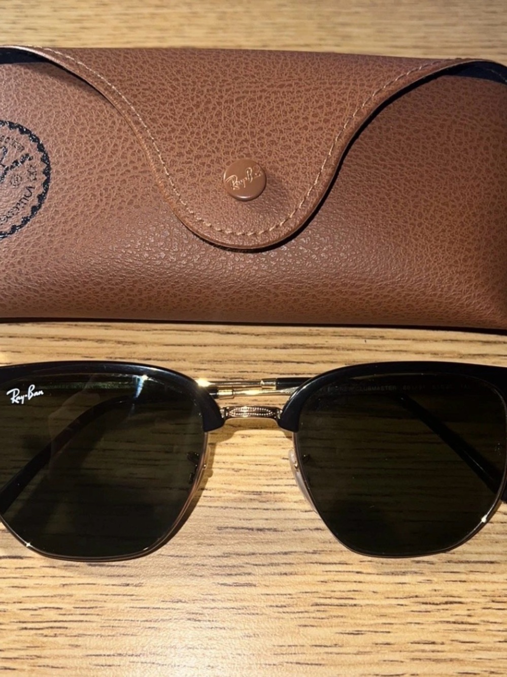 Ray-Ban Sunglasses Black with Gold Accents